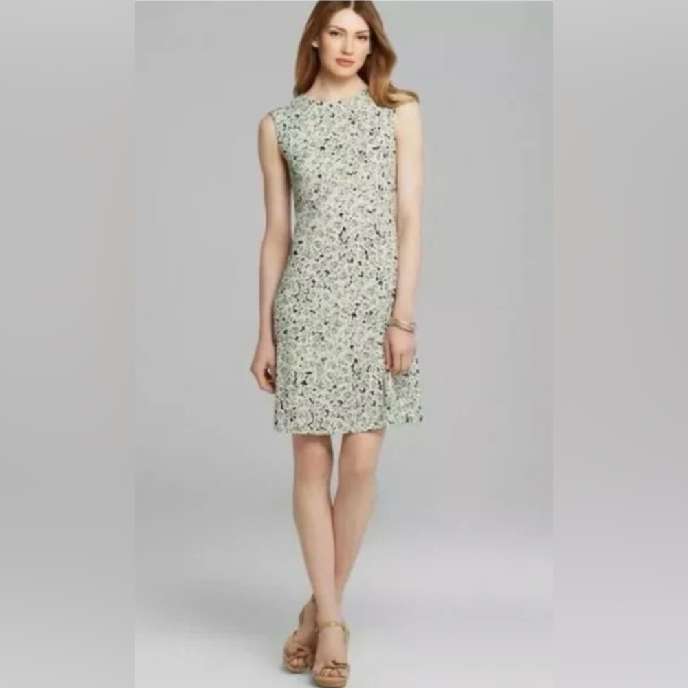 Tory Burch Green and White Mini Dress